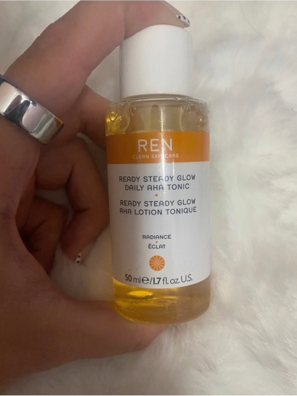 REN Ready Steady Glow Daily AHA Tonic - Yellow